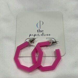 Proceeds go to Charity! Plumeria Hoops from the Paper Dress